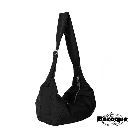 BLACK NYLON SUMMER BAG