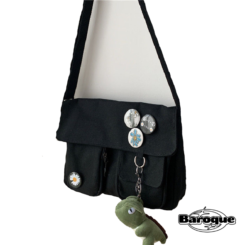 Black Casual Crossbody Bag