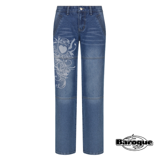 Blue Nostalgic Nineties Y2K Jeans