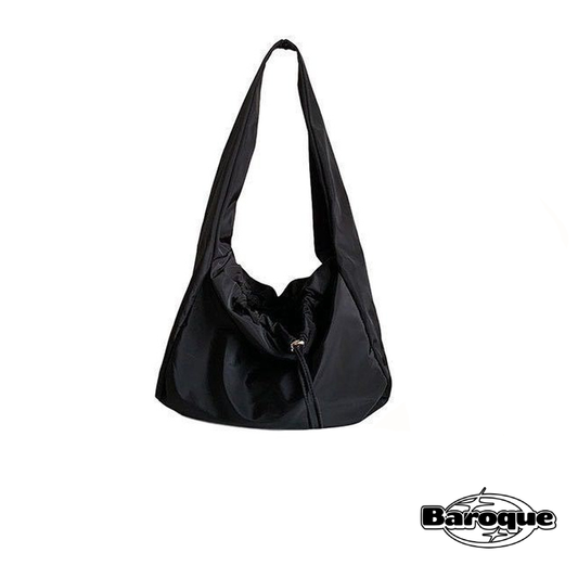 BLACK NYLON SOFT BAG