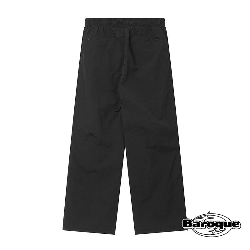 Black Y2K Wide Leg Sweatpants