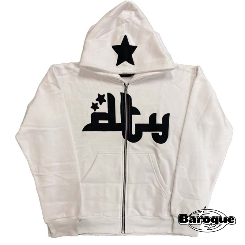 White Divide The Youth Zip Up Hoodie
