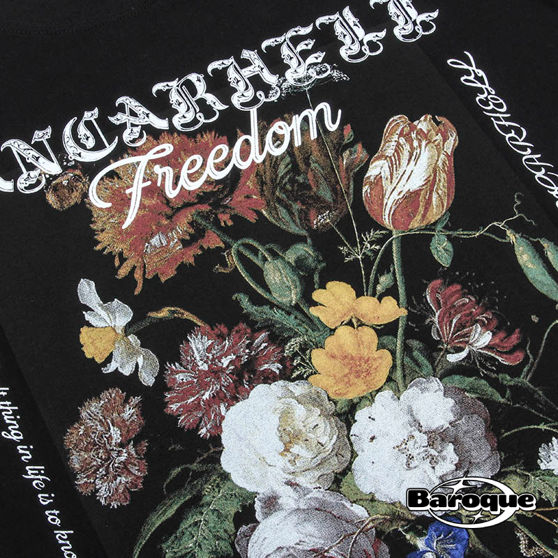 Black Freedom Blooms Streetwear Tee