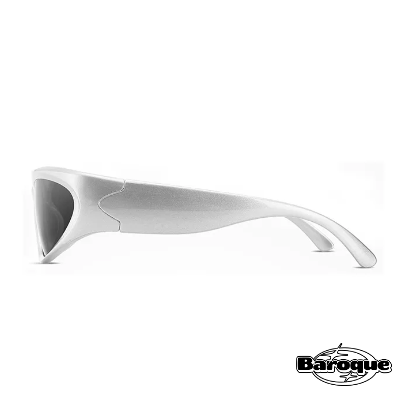 NeoWave Gray Y2K Sunglasses