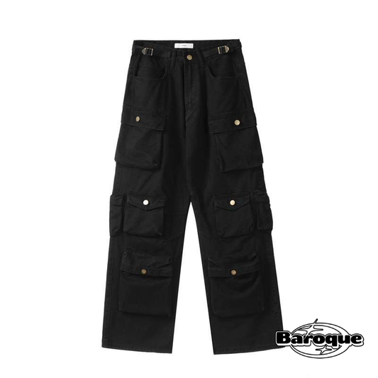 Black Y2K Cargo Pants