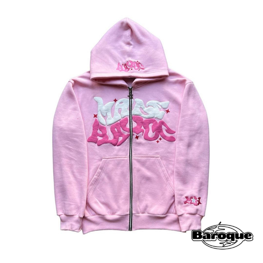 PINK MADE HAVOC ZIP UP HOODIE