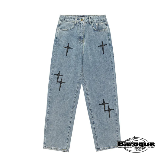 Crossweave Denim Jeans