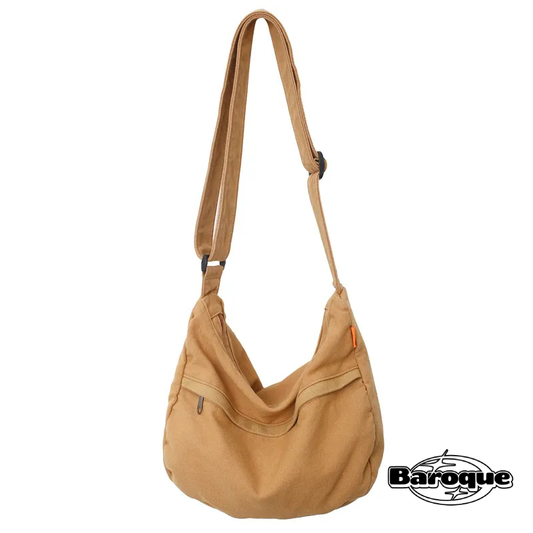 BROWN VINTAGE CROSSBODY BAG